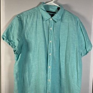 Perry Ellis Short Sleeve Button Down Shirt